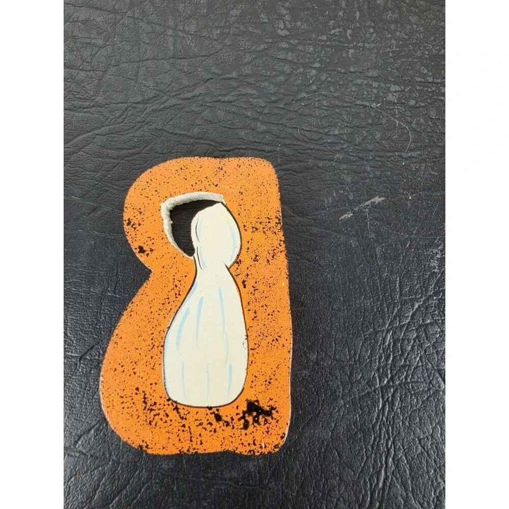 Halloween Wood Boo Sign for Home Decor, Decorative Wooden Cutout Boo Word Decor